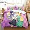 Anime When They Cry - Higurashi Bedding Set Duvet Cover Bed Set Quilt Cover Pillowcase Comforter King Queen Size Boys Adult