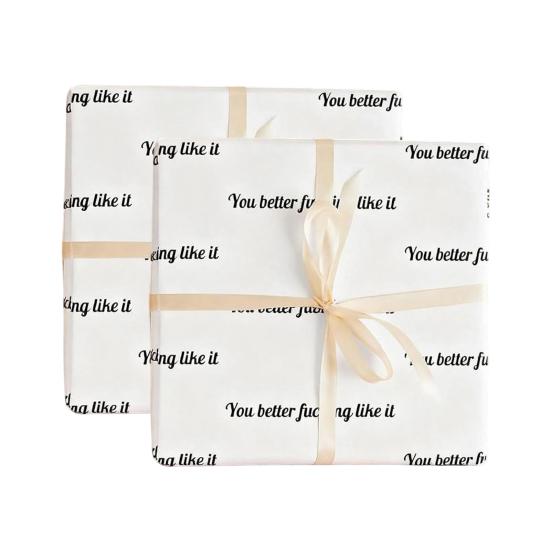Тебе лучше это понравится Оберточная бумага Смешная грубая подарочная упаковка для взрослых Саркастическая упаковка для вечеринки по случаю дня рождения, Рождества, праздника для мужчин и женщин