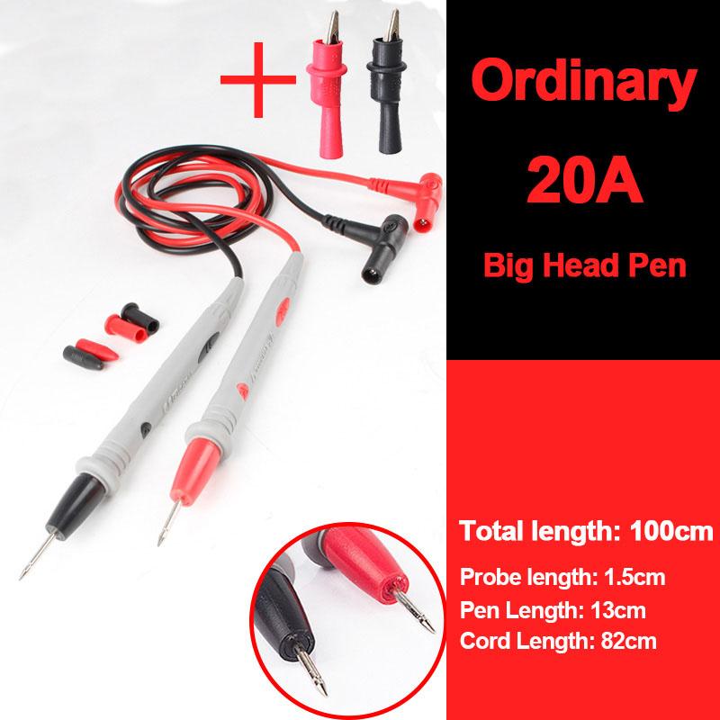 1000 В 20 А позолоченная ручка-мультиметр силиконовая антифриз термостойкая тестовая ручка съемная головка из нержавеющей стали для тестера