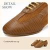 Women's Latin Closed Lacing Salsa Tango Bachata Modern Jazz Ballroom Performance Training Shoes