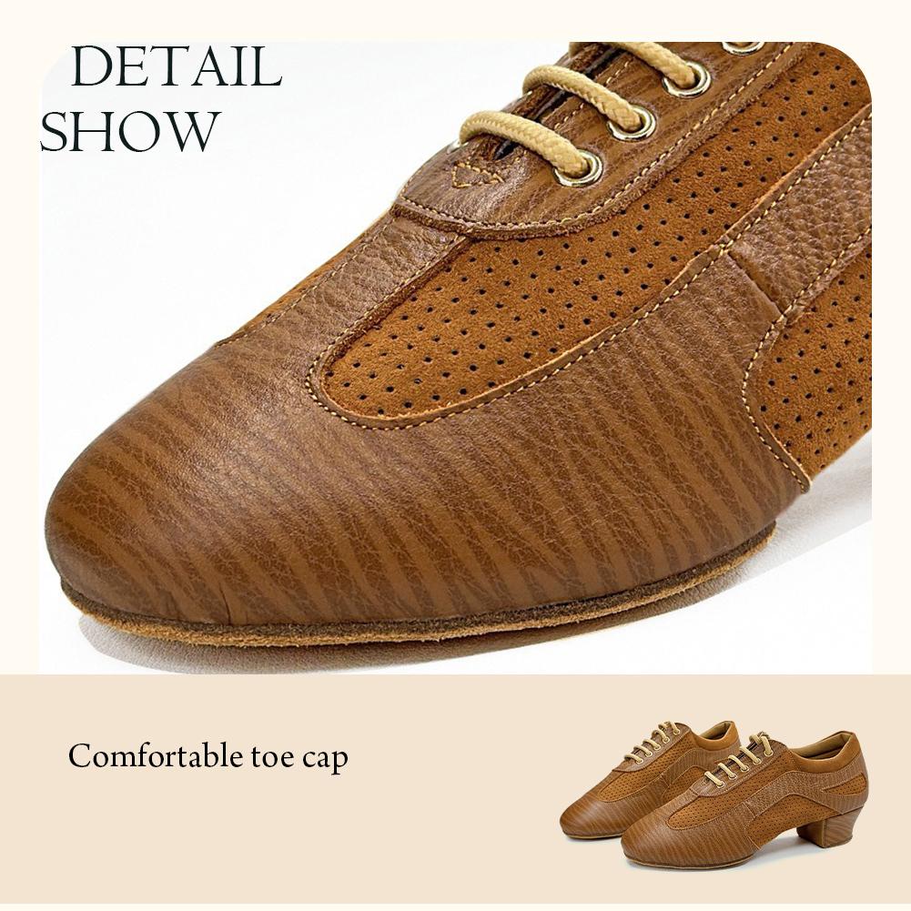 Women's Latin Closed Lacing Salsa Tango Bachata Modern Jazz Ballroom Performance Training Shoes