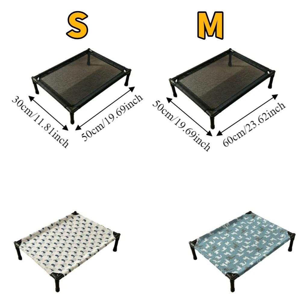 Moisture Proof Pet Camping Bed Non-Slip Cat Sofa Bed Durable Elevated Pet Bed Indoor Outdoor