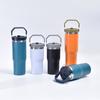 304 Stainless Steel Portable Thermos Cup Portable Straw Cover Large Capacity 30oz Car Mug