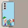 Мультяшный утконос Перри Чехол для телефона Samsung Galaxy S25 Edge S24 S23 FE S21 S20 S10 Plus S22 S26 Ultra Чехол Прозрачные чехлы TP
