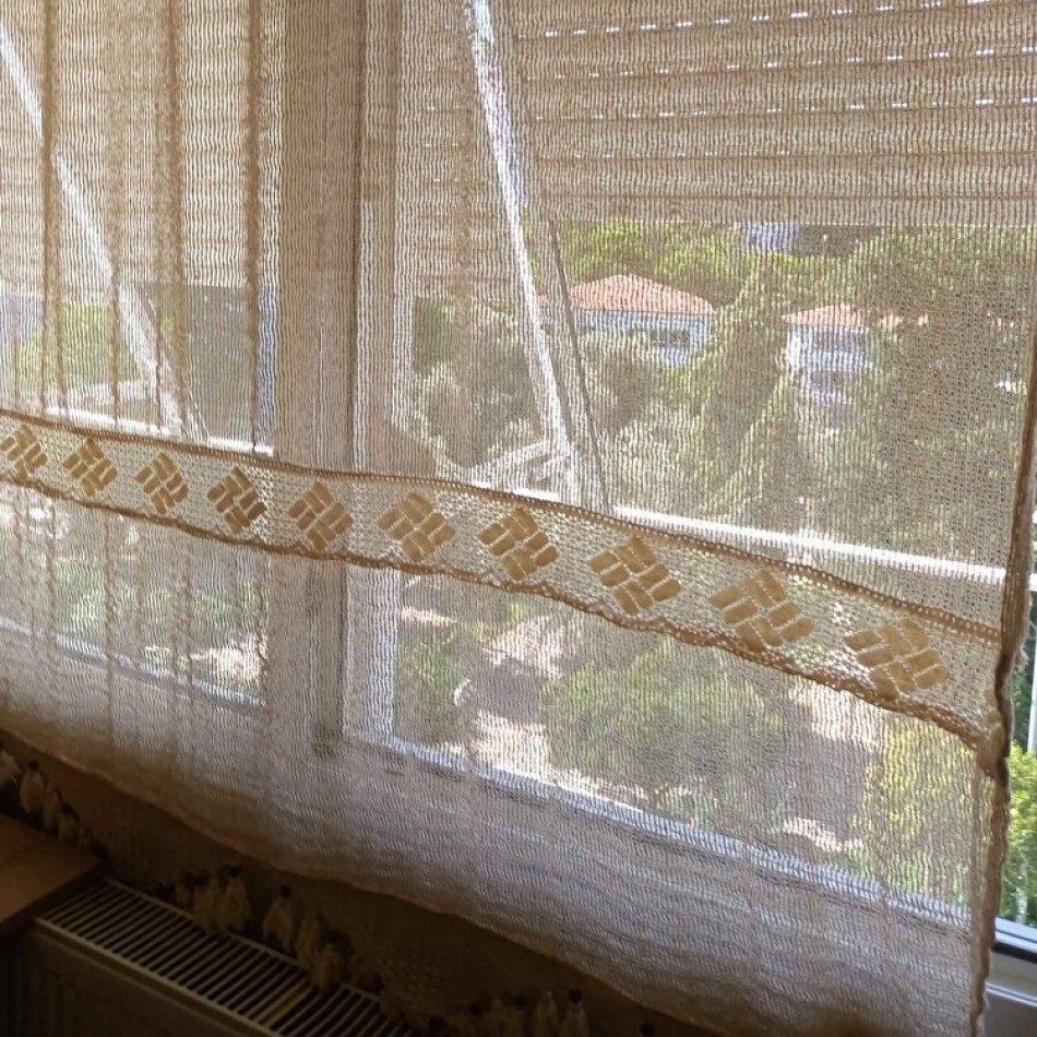 Handmade Lace Authentic Cotton Mesh Tulle Curtain