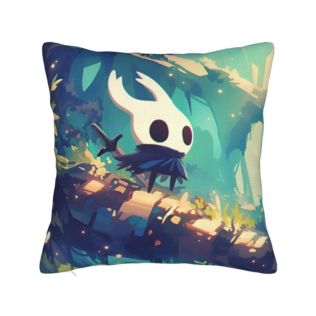 Чехлы на квадратные подушки Hollow Knight Полиэстер Автомобильный Чехол для подушки Экшен-приключение Креативный Декор Чехол для подушки 4545