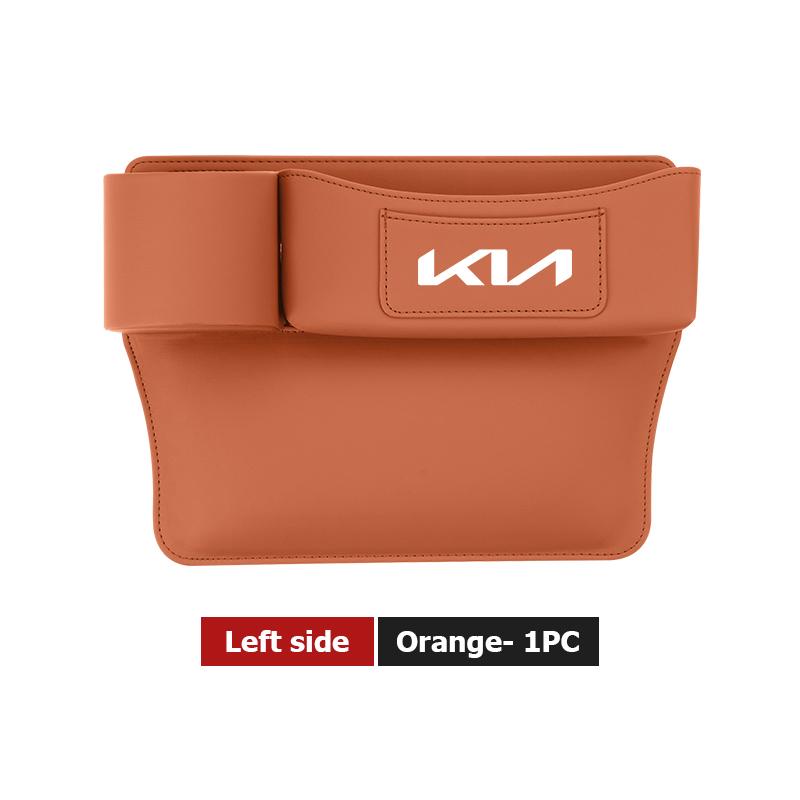 LQFH2 For KIA Car Door Side Seat Gap Storage Box Cup Holder Interior Accessories Rio K5 K2 Sportage Ceed Sorento Picanto Stinger Soul