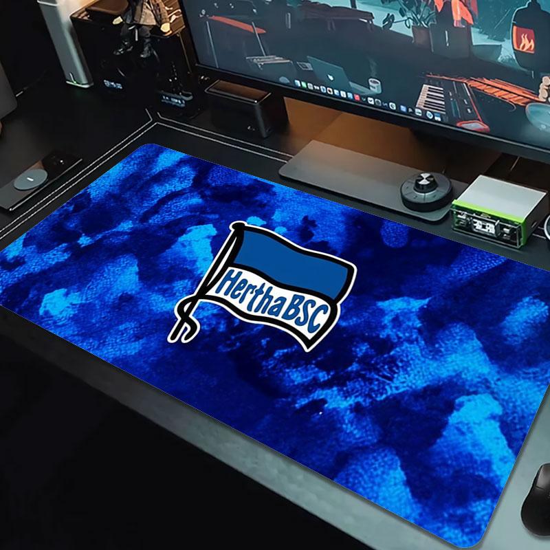 Hertha BSC Large Size Mouse Pad Large Gaming Table Cushion Non-slip Laptop Tablet Big Mousepad XXL Mat Mini PC Playmat With Lock edge