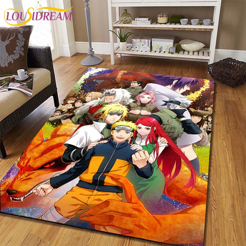 Аниме Наруто узор ковры гостиная противоскользящий коврик детские коврики для спальни коврик для йоги большой ковер декор