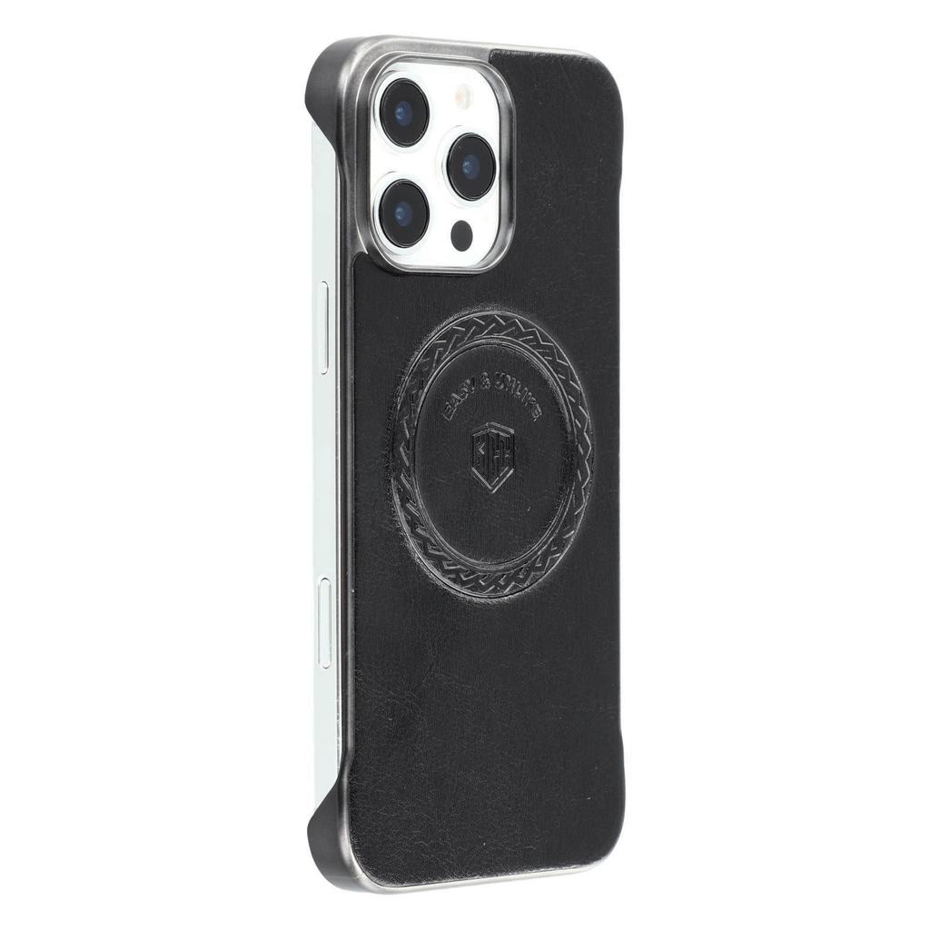 KIGC For iPhone 16 Pro Max Magnetic Case Electroplating PC+PU Phone Back Cover