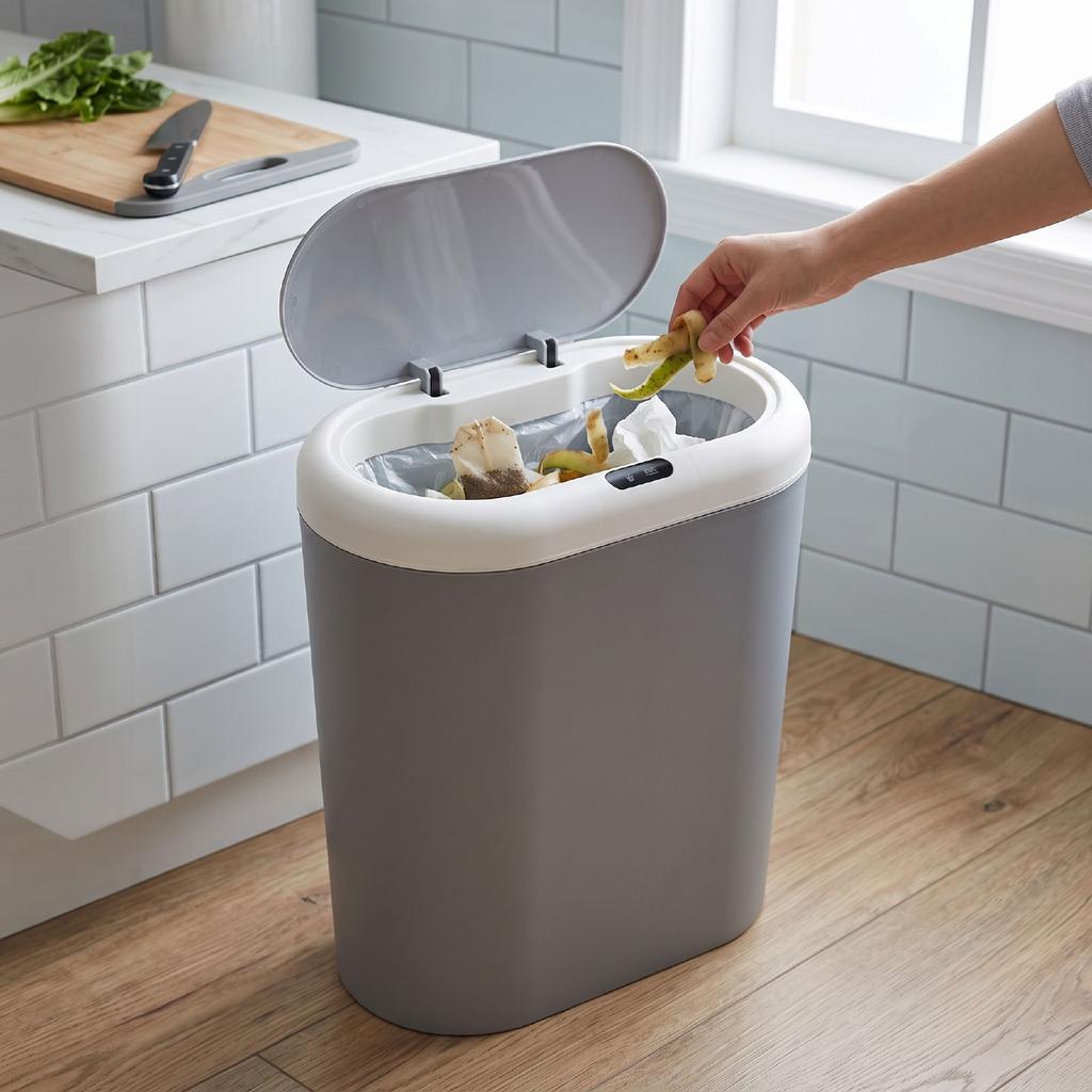 Touchless 15L Large Capacity Smart Sensor Trash Can