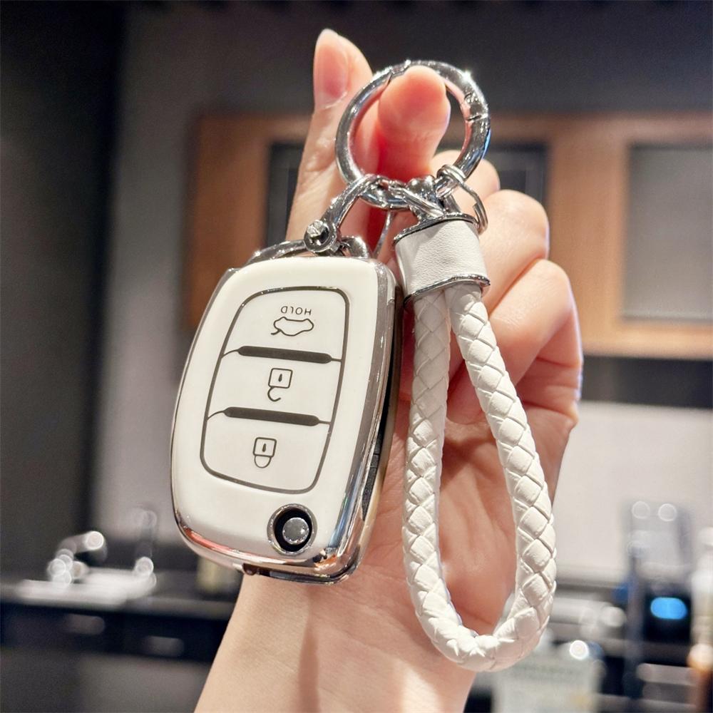 Чехол-футляр из ТПУ для автомобильного ключа, чехол-брелок для Hyundai i10 i20 i40 iX35 Santa Fe, чехол для складного ключа, брелок