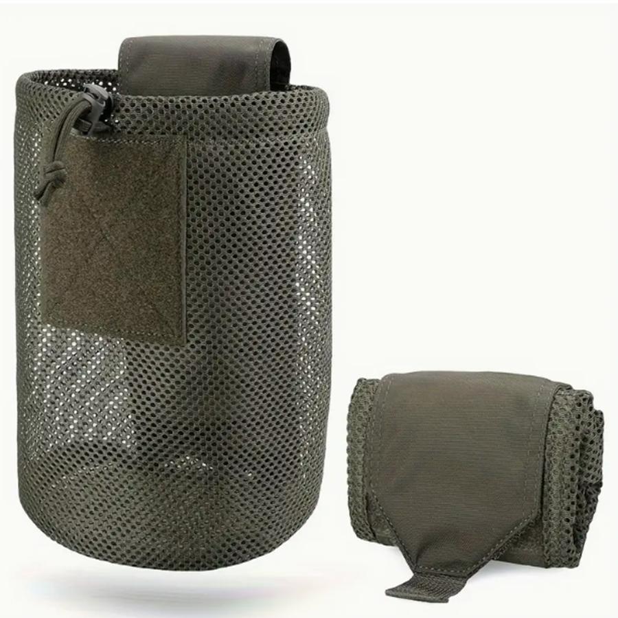 Nylon New Roll-Up Mesh Dump Pouch Magazine Storage Mini Foldable Net Pocket EDC Tactical Outdoor Sport Camping Hunting