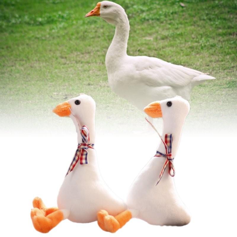 Милый плюшевый брелок в виде гуся Очаровательная миниатюрная мягкая игрушка Шарм для сумки 18 см