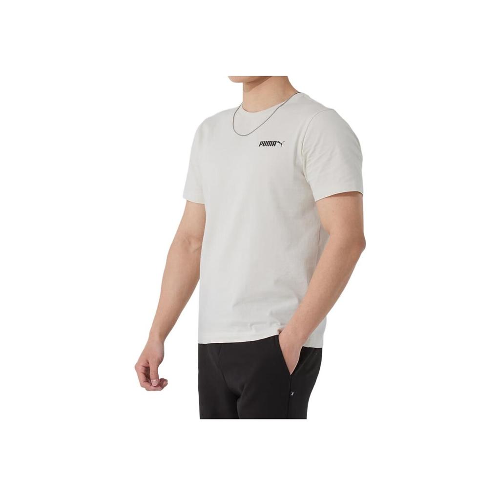Puma Comfortable Breathable Pullover Short Sleeve T-Shirt Men Tops Off-White 691340-87