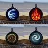 New Fashion Avatar The Last Airbender Cabochon Glass Air Nomad Fire and Water Tribe Vintage Pendant Necklace Chain Man Women Necklace Classic Jewelry