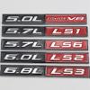 1PCS Car-Styling Metal 14*2CM 5.0L COYOTE V8 5.7L 6.0L 6.8L Car Rear Trunk Emblem Hood Badge Side Fender Logos