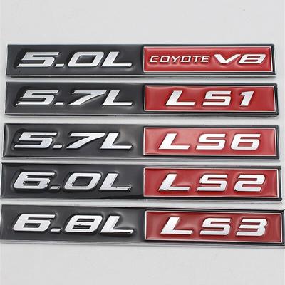 1 шт., металлический Стайлинг автомобиля, 14*2 см, 5,0 л COYOTE V8 5,7 л, 6,0 л, 6,8 л, эмблема заднего багажника автомобиля, значок на капоте, логотипы на боковом крыле