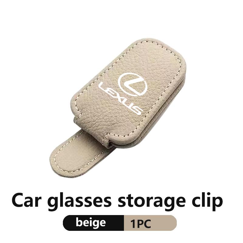 Litchi Patterned Minimalist Glasses Clip Sunshade Storage Box For Lexus IS350 ES350 IS250 IS460 IS220h IS300 LX570 UX250h AET1