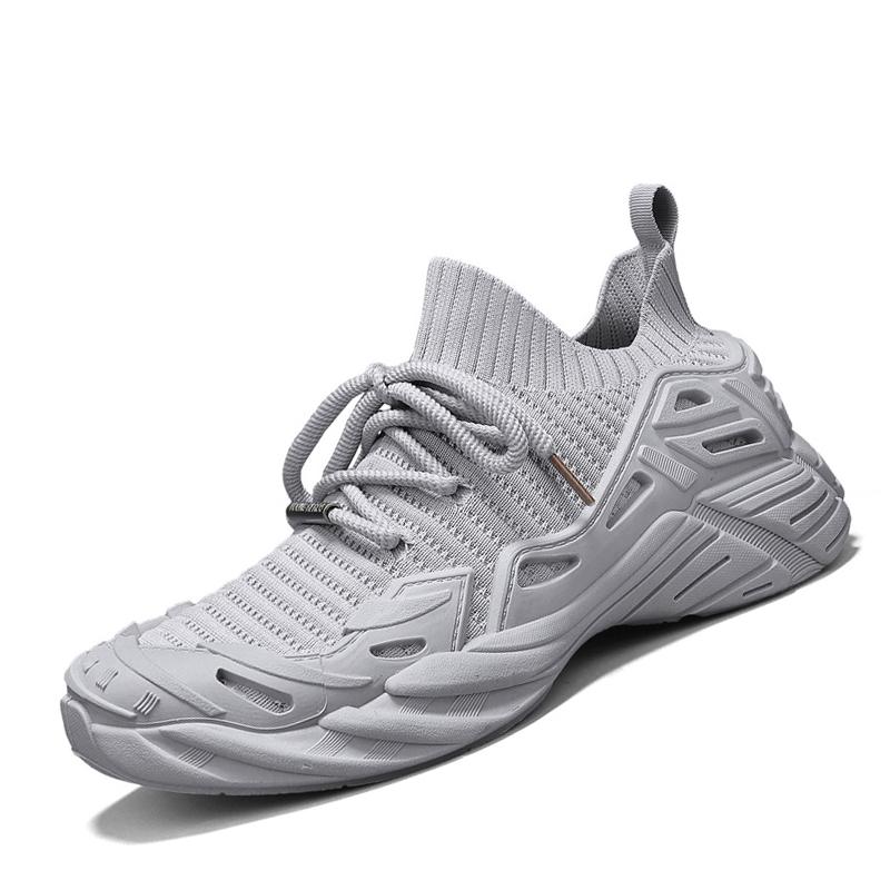 2025 Breathable Women Men's Mesh Shoes Thick-soled Sports Casual Shoes Anti-slip Outdoor Sports Shoe Knitted Socks Casual Shoe