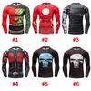 Stylish And Comfortable Men T-shirt Long Sleeve Super Hero Compression Sport 3d Fitness Cycling Shirt
