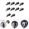 10 Pcs Set Agate Latex Balloons Decoration for Memory Days Birthday Engagement Wedding(Black)