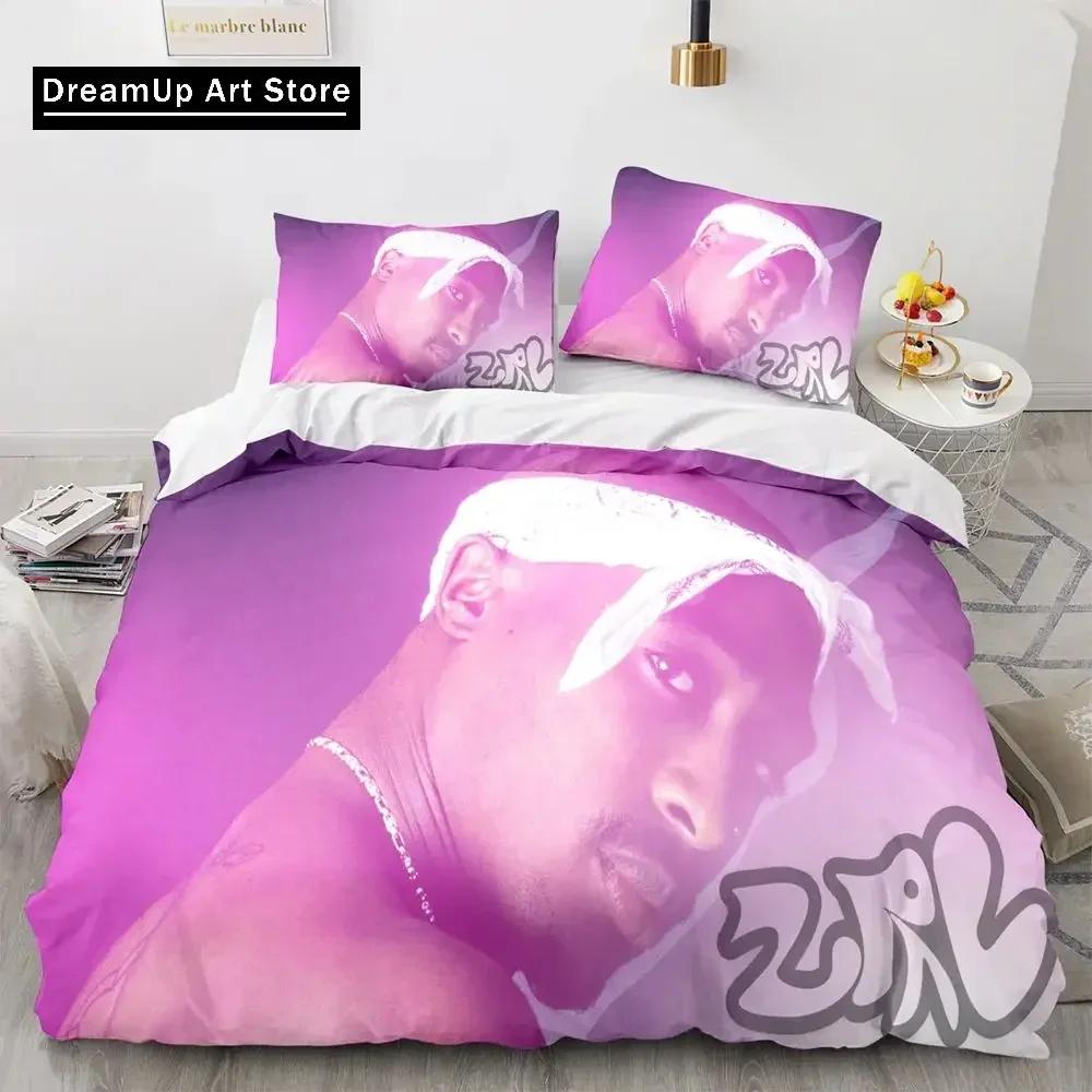 Постельное белье 2Pac Тупак Амару Шакур Односпальное Двуспальное Полный Размер Queen King Размер Комплект Постельного Белья Для Спальни Взрослого Ребенка Комплекты Пододеяльников