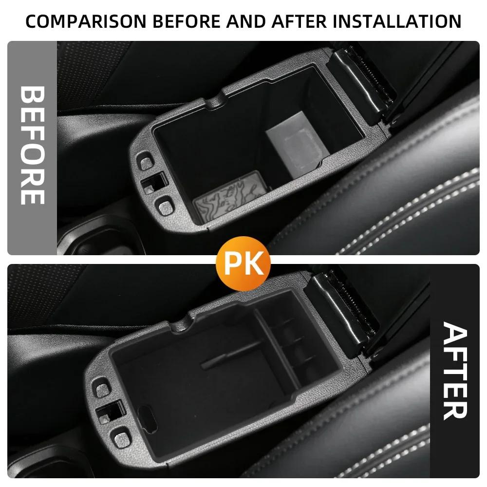 For Jeep Renegade 2015 - 2026 Organizer Armrest Storage Box Tray Central Console Container Stowing Case Holder Accessories