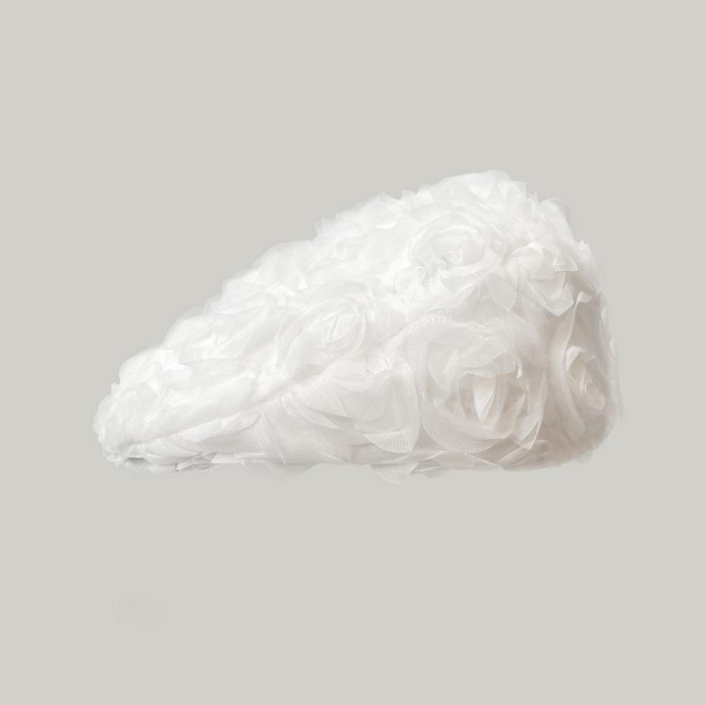 Корейская тонкая шапка-бини Весна Лето Шапка художника-маляра Новые береты с розовым цветком