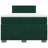 Maison Exclusive - Sommier à lattes de lit et matelas Vert foncé 120x200cm Velours