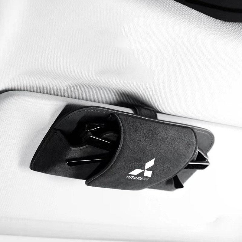 pdsh9 Car Sun Visor Glasses Box Anti-scratch Protection Box for Mitsubishi Pajero Colt I200 Space Delica Triton Ralliart Ex Mirage