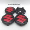 4pcs 3D 56mm 60mm 68mm For Suzuki Car Wheel hub Center Cap emblem Badge covers sticker Decals Styling accessories