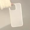 Permeable White Matte Suitable for Apple 16 Mobile Phone Case 17pro Max Niche Solid Color Iphone14 Personality 13 Soft