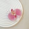 Women Korean Cloth Floral Pearl Hair Clip Sweet Phalaenopsis Flower Hairpin Female Headdress