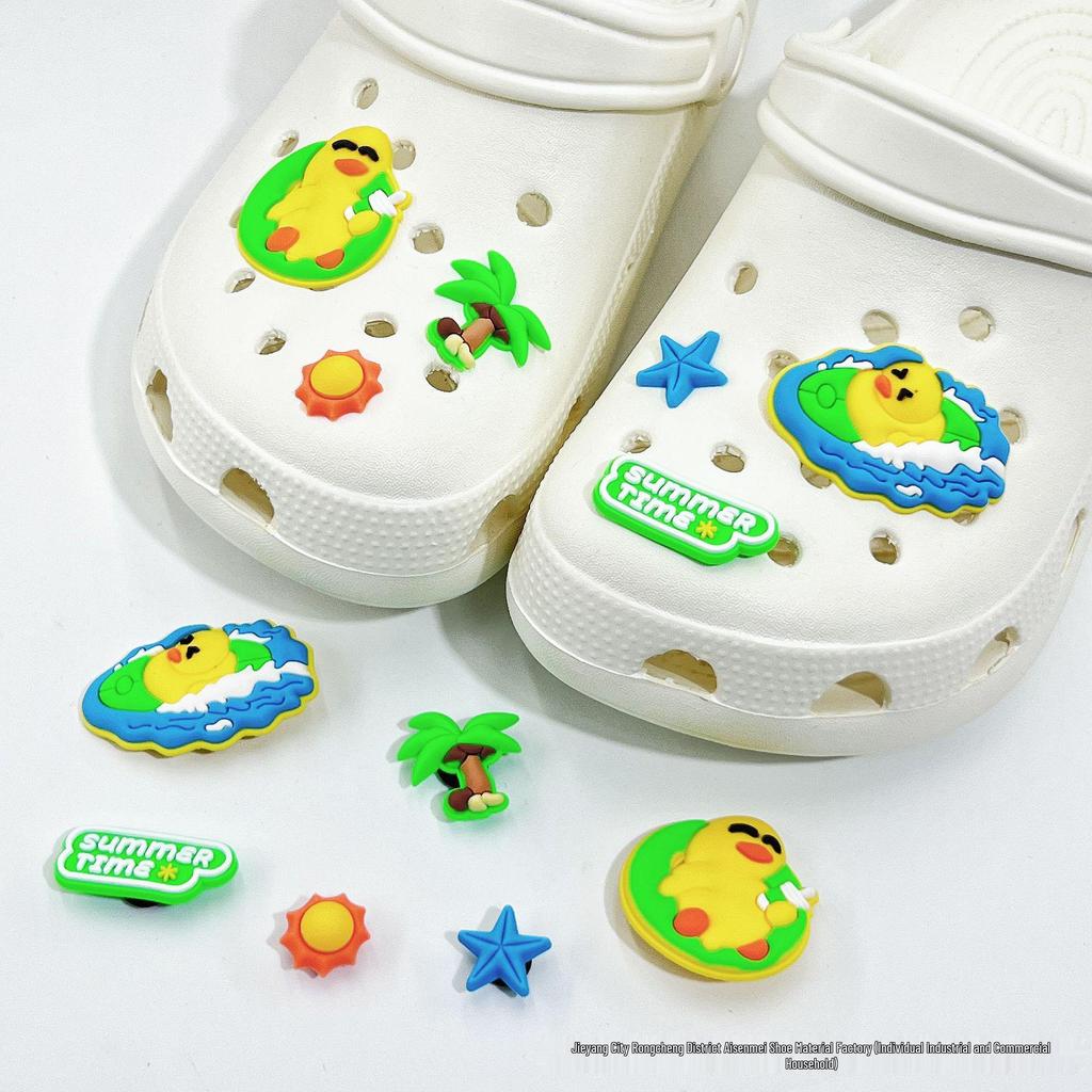 Cute Cartoon Shoe Charms: Kids' Croc Accessories, 3D Snap-On Flower Decorations for Boys & Girls