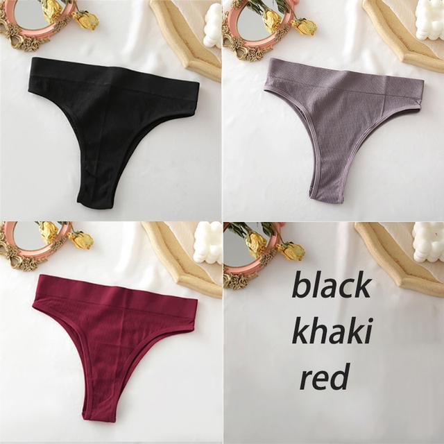 Women's Panties Seamless High Waisted Underwear Women Comfortable Panties Women Sexy Underpants For Women 3PCS/Set