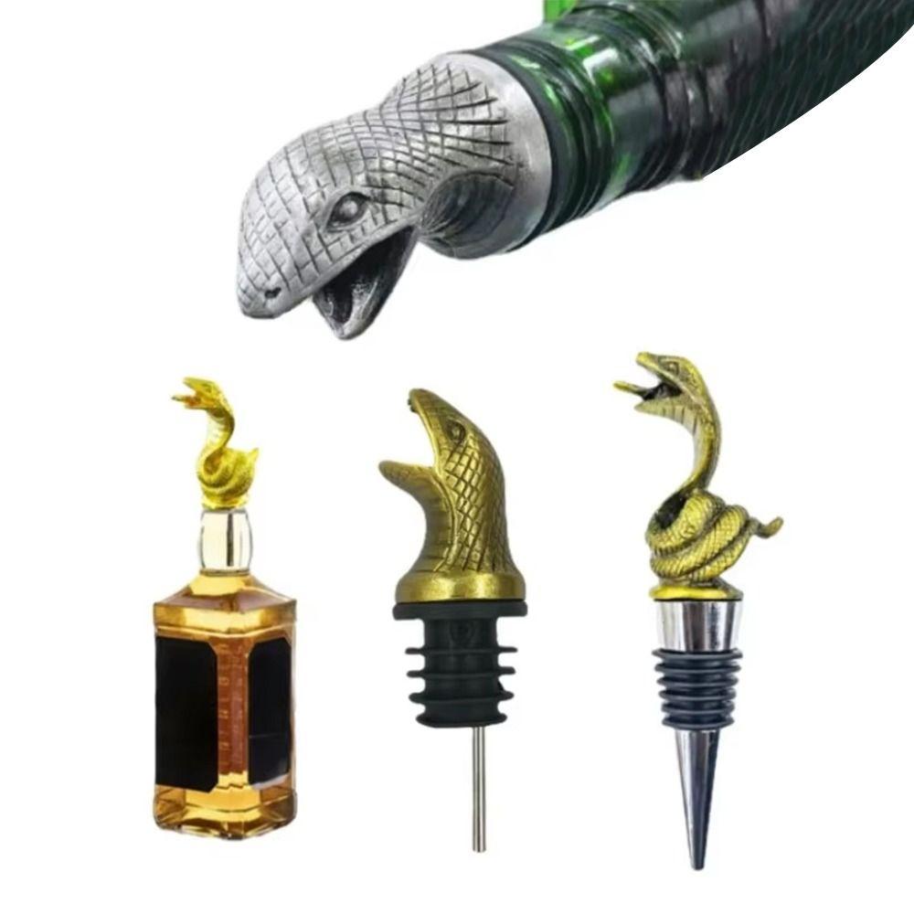 Орнамент для бутылок, пробки из цинкового сплава, аэраторы для вина, уникальная змея для выливания вина, кухонные принадлежности