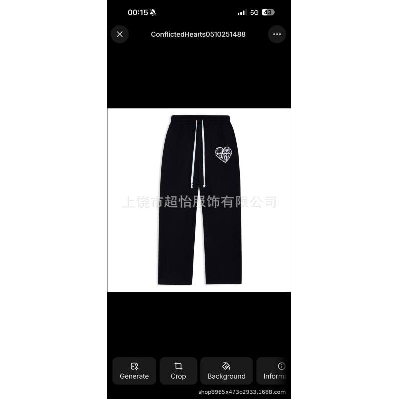 Hooded Sweatshirt Set Letter Print Casual Streetwear Loose Fit Teens