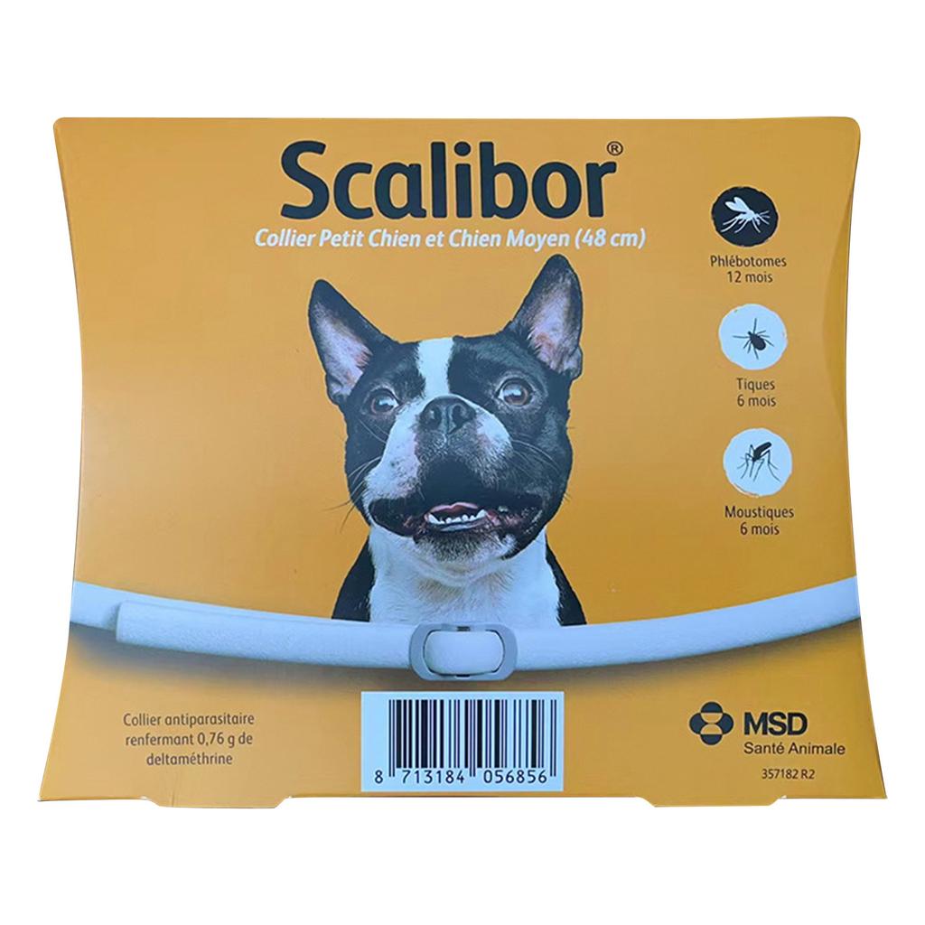 12 месяцев, белый, ошейник против паразитов, против блох, против клещей, лейшманиоза, для маленьких и средних собак