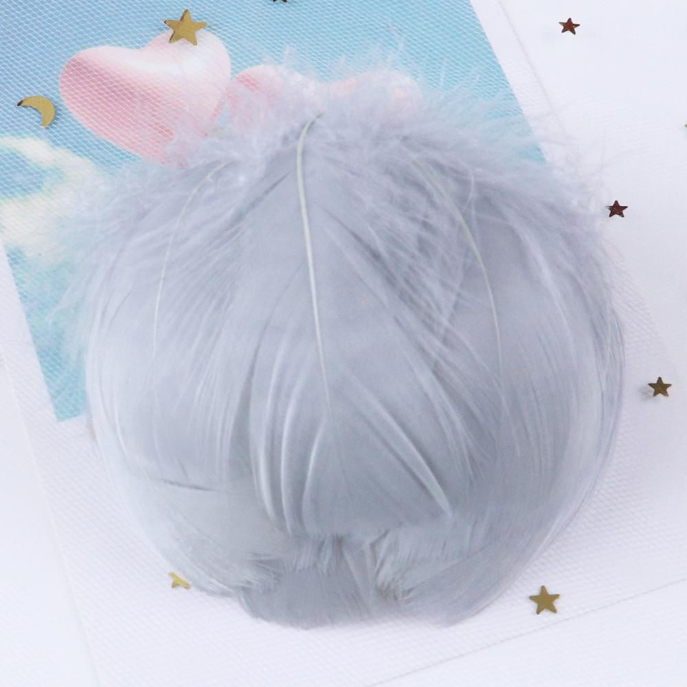 Natural Goose Feathers 4-8Cm Small Floating Leather Pink Swan Feather Plume For Craft Wedding Jewelry Decoration Plumes 100Pcs