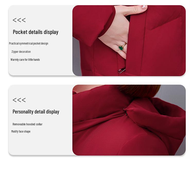 Женский зимний пуховик 2025 с утолщенным слоем - Тренд стиля "Маленькая хрупкость"