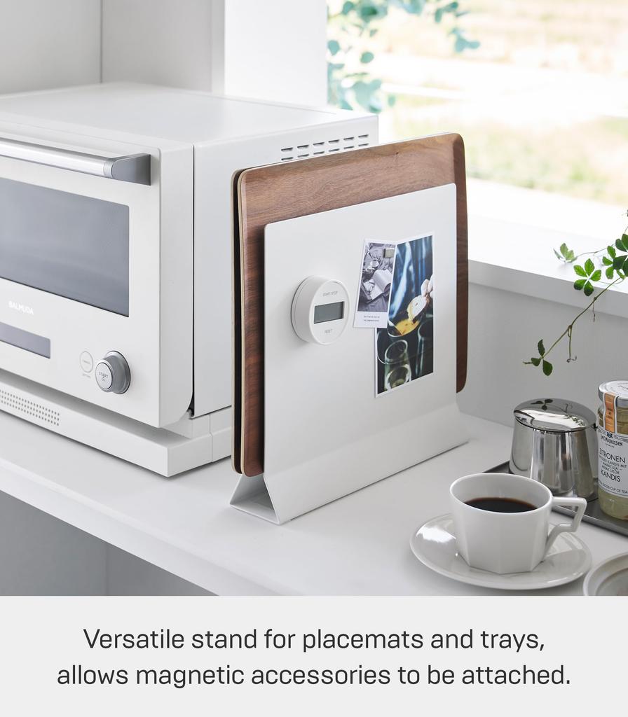 Yamazaki Подставка для подставок Jitsugyo, белая, W30 xx, подставка для хранения подставок, совместимая с круглой формой, 1999 г., примерно. Д6.5 В26.5см