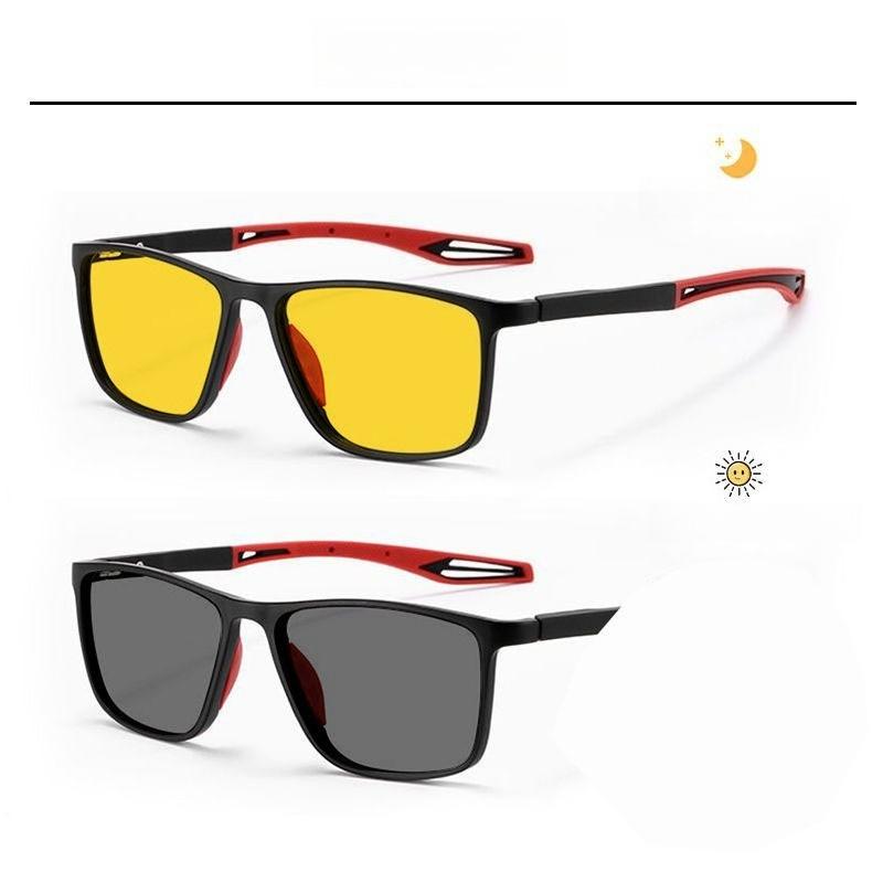 Новые мужские ночные фотохромные спортивные очки для близорукости, усовершенствованные, устойчивые к ультрафиолетовому излучению, модные трендовые очки для вождения, диоптрии от 0 до -4,0