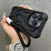 Полый корпус с 3D-пламенем для рассеивания тепла для iPhone 17 Pro Max 15 14 13 12 11 16 Pro Max Plus Модный с ремешком на запястье Чехол