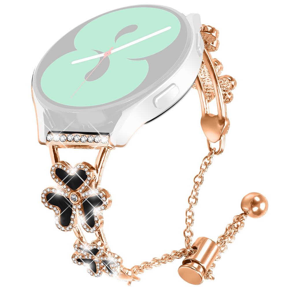 For Verizon Gizmo Watch 3 Metal Band Replacement Watch Strap Heart Clover Decor