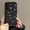 Силиконовый мягкий чехол с узором «Сердечки» для Xiaomi 14t 13t Poco X6 F6 Pro Redmi Note 13 12 11 Pro Матовый противоударный чехол конфетного цвета с защитой объектива