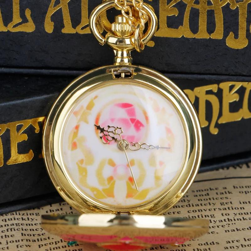 10pcs/lot Anime Cosplay Necklace Pocket Watch Steampunk Watch Men Women Pendant Necklace Clock Gifts for Girls Relgio