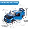 Масштаб 1/32 Mustang Shelby GT500, литая под давлением модель автомобиля, игрушечный автомобиль с откатным механизмом, звуком и светом для детей, коллекция подарков для мальчиков и девочек