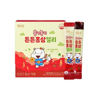 Желе с красным женьшенем Hamsoa Hongki Tongki Strong 20 г*30 пакетов (запас на 30 дней) (на)