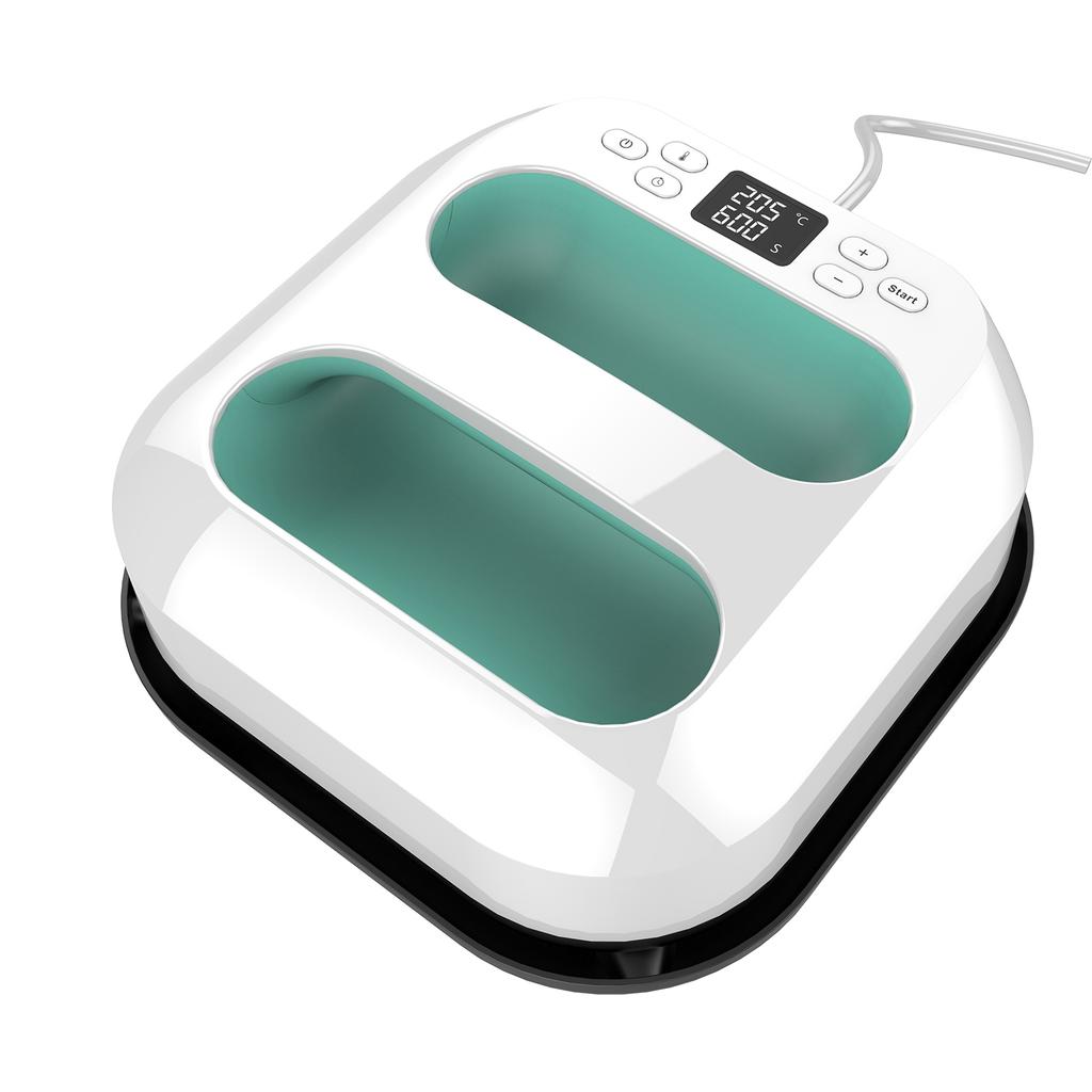 Handheld Heat Press Machine 9''x9'' Iron Press Fast Heat Up Adjustable Temperature and Timer Auto